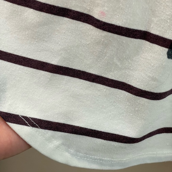 🚨 SOLD 🚨Vanilla Sugar stripe Tee Shirt Blue Black White size XL Do All Things - Picture 4 of 11